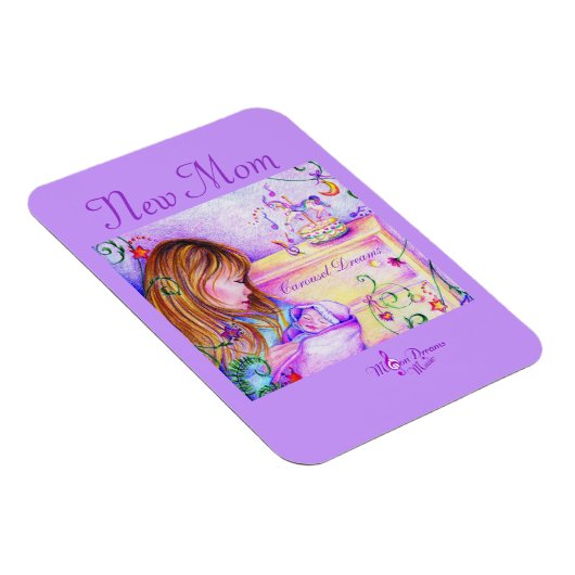 Junge Mutter Premium Flexi-Magnet Magnet (Rechte Seite)