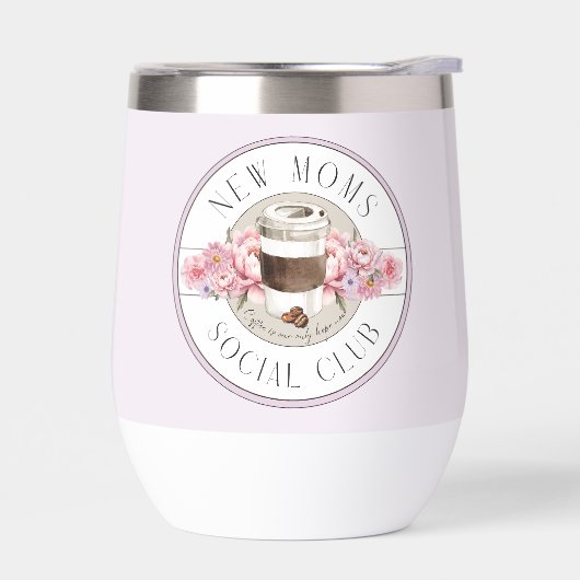 Junge Mutter Spaß, Kaffee ist unsere einzige Hoffn (Links)