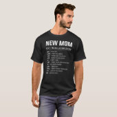 Junge Mutter Text Akronyms Übersetzungsleitfaden f T-Shirt (Vorne ganz)