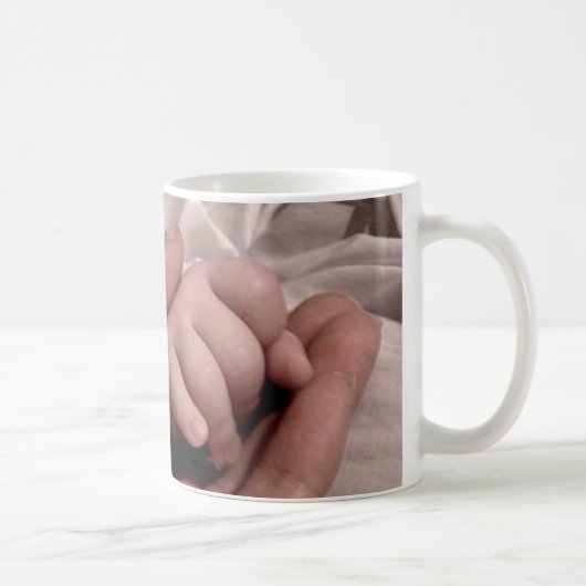 Junge Mutter und Baby - Lebensfreude Kaffeetasse (Rechts)