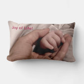 Junge Mutter und Baby - Lebensfreude Lendenkissen (Vorderseite)