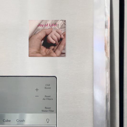 Junge Mutter und Baby - Lebensfreude Magnet (In Situ (Kühlschrank))