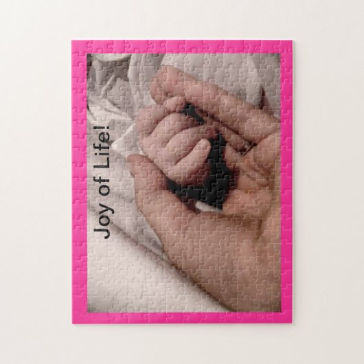 Junge Mutter und Kinderfreude Puzzle (Vertikal)