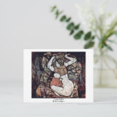Junge Mutter von Schiele Egon Postkarte (Stehend Vorderseite)