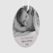 Junge Mutter Weihnachten als Mommy Personalisiert Ornament (Vorderseite)