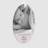 Junge Mutter Weihnachten als Mommy Personalisiert Ornament (Vorderseite)