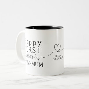 Junge Mutter Zweifarbige Tasse