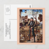 Junge Nacht in einer Landschaft von Vittore Carpac Postkarte (Vorne/Hinten)