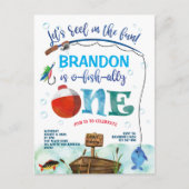 Junge, O-Fisch-verwandt, Thema Fischerei zuerst Postkarte (Vorderseite)