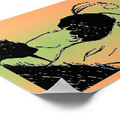 Junge oder alte Frau Illusion Poster (Ecke)