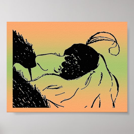 Junge oder alte Frau Illusion Poster (Vorne)