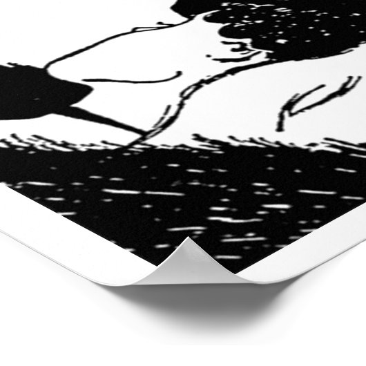 Junge oder alte Frau Illusion Poster (Ecke)