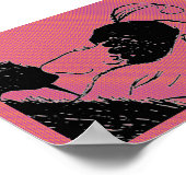 Junge oder alte Frau Illusion Poster (Ecke)