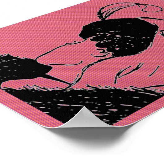 Junge oder alte Frau Illusion Poster (Ecke)