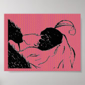 Junge oder alte Frau Illusion Poster (Vorne)