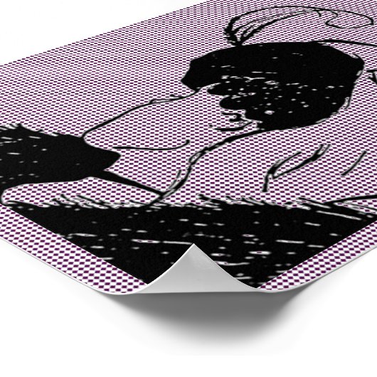 Junge oder alte Frau Illusion Poster (Ecke)