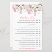 Junge oder Mädchen Alte Ehefrauen Babydusche mit A (Vorne/Hinten)