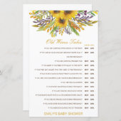 Junge oder Mädchen Alte Ehefrauen Babydusche mit A (Vorne/Hinten)