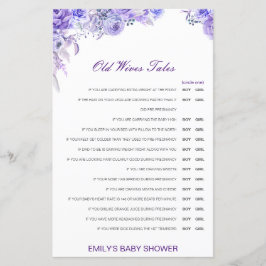 Junge oder Mädchen Alte Ehefrauen Babydusche mit A