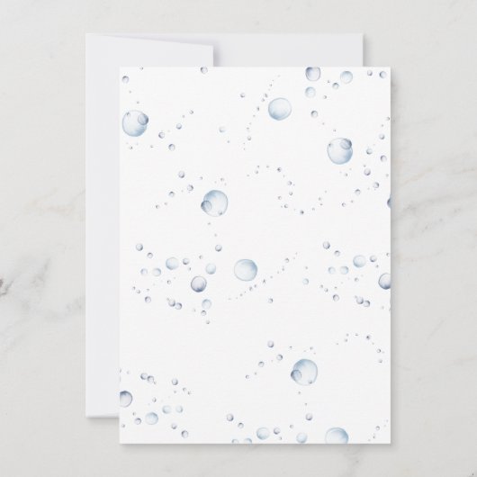 Junge oder Mädchen - Delphin - Nautische Geschlech Einladung (Rückseite)