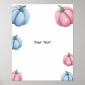 Junge oder Mädchen, die wir PUMPKIN Geschlecht off Poster (Vorne)