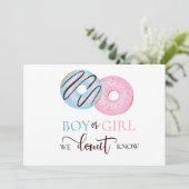 Junge oder Mädchen, die wir wissen, Geschlecht ent Einladung (Stehend Vorderseite)