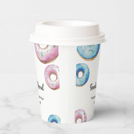 Junge oder Mädchen, die wir wissen, Geschlecht ent Pappbecher (Rechts)