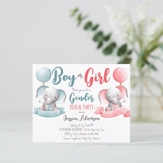 Junge oder Mädchen Elefantengeschlecht veröffentli (Stehend Vorderseite)