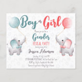 Junge oder Mädchen Elefantengeschlecht veröffentli (Vorderseite)