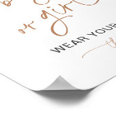 Junge oder Mädchen Gender Game Sign Twinkle Star Poster (Ecke)