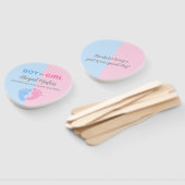 Junge oder Mädchen Gender Reveal Baby Shower Baby Fächer (Non-assembled)