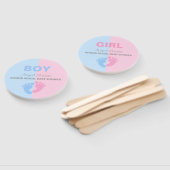 Junge oder Mädchen Gender Reveal Baby Shower Baby Fächer (Non-assembled)