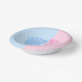 Junge oder Mädchen Gender Reveal Baby Shower Baby Pappteller (Gewinkelt)