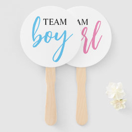 Junge oder Mädchen Gender Reveal Party Sign Fans Fächer