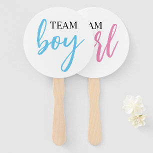 Junge oder Mädchen Gender Reveal Party Sign Fans Fächer