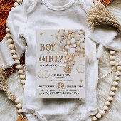 Junge oder Mädchen Gender Reveal Teddy Bären Einladung