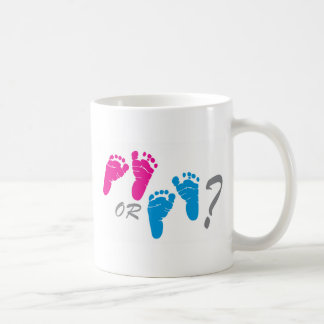 Junge oder Mädchen? Geschlecht decken Party auf Kaffeetasse