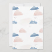 Junge oder Mädchen Geschlecht niedliche schlafende Einladung (Rückseite)