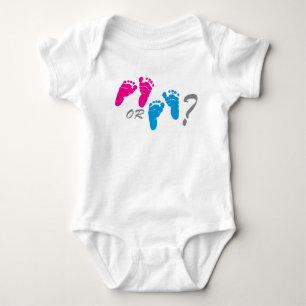 Junge oder Mädchen? Geschlecht offenbaren Party Baby Strampler