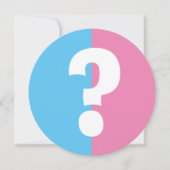 Junge oder Mädchen Geschlecht zeigen Baby Dusche P Einladung (Vorderseite)