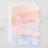 Junge oder Mädchen-Geschlecht zeigen Einladung zur (Rückseite)