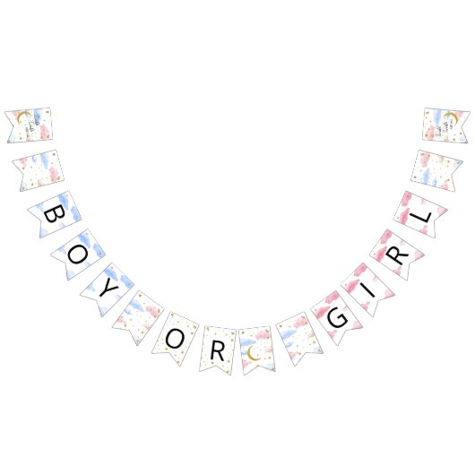 Junge oder Mädchen-Jagdfahnen für Mond und Sterne Wimpelkette (Alle)