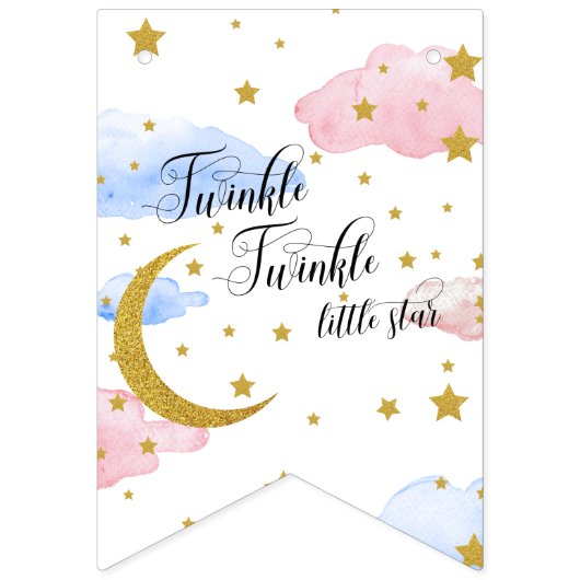 Junge oder Mädchen-Jagdfahnen für Mond und Sterne Wimpelkette (Erste Fahne)