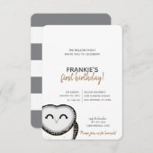 Junge oder Mädchen JEDES JAHRESJAHRESJAHR OWL GEBU Einladung (Vorne/Hinten)