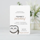 Junge oder Mädchen JEDES JAHRESJAHRESJAHR OWL GEBU Einladung (Stehend Vorderseite)