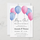 Junge oder Mädchen - Löwen - Gender-Enthüllung Einladung (Vorderseite)