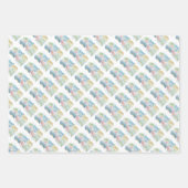 Junge oder Mädchen mit Baby Dinosauriern  Geschenkpapier Set (Vorderseite 3)