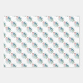 Junge oder Mädchen mit Baby Dinosauriern  Geschenkpapier Set (Vorderseite)