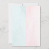 Junge oder Mädchen Peter The Rabbit Gender Reveal  Einladung (Rückseite)