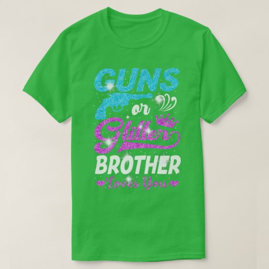Junge oder Mädchen rosa oder blaue Brüder Lieben, T-Shirt (Design vorne)